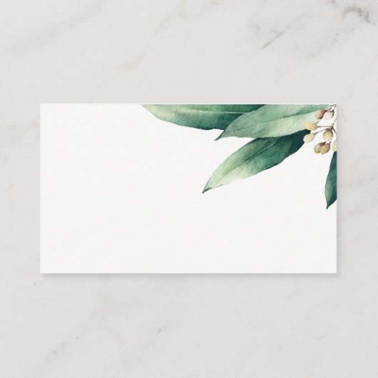 Moderne, rustikale, botanische Begleitkarten (Rückseite)