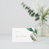 Moderne, rustikale, botanische Begleitkarten (Stehend Vorderseite)