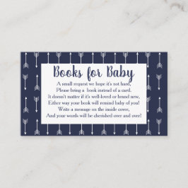 Moderne rustikale Buchanfrage für Grau und Navy Begleitkarte
