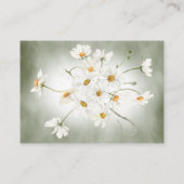 Moderne rustikale Daisy Rahmen Grüne Hochzeitsempf Begleitkarte (Rückseite)