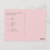 Moderne rustikale Dusty Rose Pink Confetti Wedding Postkarte (Rückseite)
