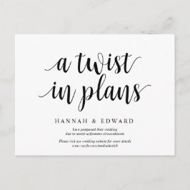 Moderne rustikale, eine Drehung in Plänen, vertagt Postkarte