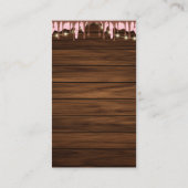 Moderne Rustikale Eiscreme Scoop Zeichnend Kinderd Begleitkarte (Rückseite)