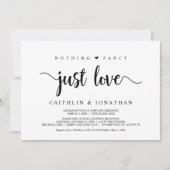 Moderne rustikale Entfaltung, nichts Extravagant n Einladung (Vorderseite)