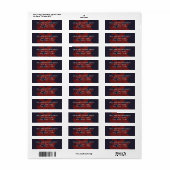 Moderne Rustikale Et-Zeichen-Rücksendeadressetiket (Vorne)