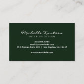 Moderne Rustikale Eukalyptus-Aquarellen Visitenkarte (Rückseite)