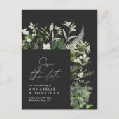 Moderne rustikale Eukalyptus botanisch elegante sc Ankündigungspostkarte (Vorderseite)