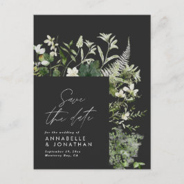 Moderne rustikale Eukalyptus botanisch elegante sc Ankündigungspostkarte