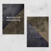 Moderne rustikale Farbblöcke Visitenkarte (Vorne/Hinten)