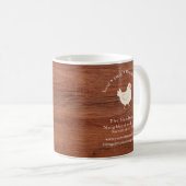 Moderne rustikale Farmhouse-Unternehmen  Kaffeetasse (VorderseiteRechts)
