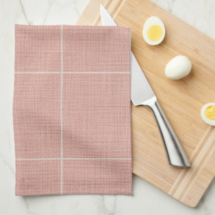 Moderne rustikale Fensterscheibe Kariert Linen Pin Geschirrtuch