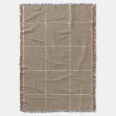 Moderne rustikale Fensterscheibe Karierte Linen br Decke (Vorderseite Vertikal)