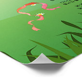 Moderne rustikale Festival-Hochzeitsprogramm Poster (Ecke)
