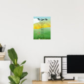 Moderne rustikale Festival-Hochzeitsprogramm Poster (Heimbüro)