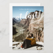 Moderne, rustikale Foto-Engagement-Partei Einladung (Vorne/Hinten)