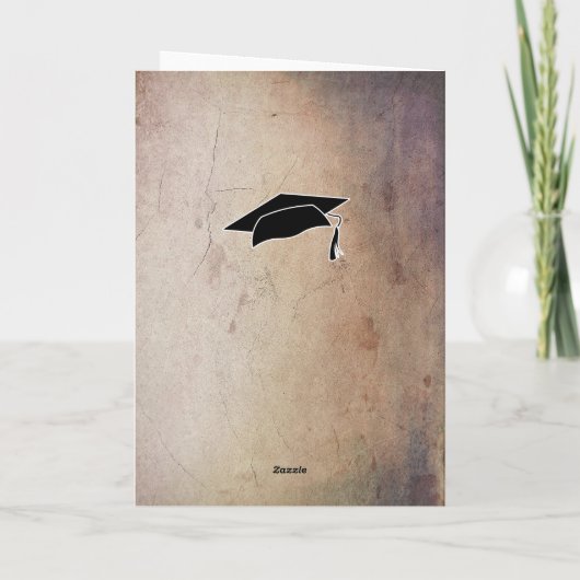 Moderne rustikale Glückwünsche Abschluss Foto Karte (Rückseite)