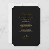 Moderne Rustikale Goldene Hochzeit Save The Date (Rückseite)