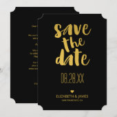 Moderne Rustikale Goldene Hochzeit Save The Date (Vorne/Hinten)