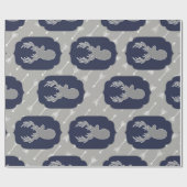 Moderne rustikale graue Rotwild u. weiße Pfeile Geschenkpapier (Flach)