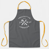 Moderne Rustikale GRILLMEISTER Individuelle Coole  Schürze (Vorderseite)