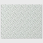Moderne Rustikale Grüne Weihnachtsbaum  Geschenkpapier (Flach)
