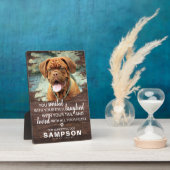 Moderne rustikale Haustier-Gedenkstätte | FOTO Fotoplatte (Seite)