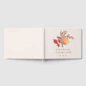 Moderne Rustikale Herbst Boho Blumenhochzeit Gästebuch (Voll)