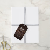 Moderne Rustikale, Hochzeit Danke, Geschenk Geschenkanhänger (Mit Garn)