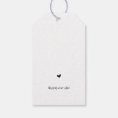 Moderne Rustikale, Hochzeit Danke, Geschenk Geschenkanhänger (Rückseite)