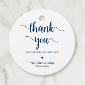 Moderne Rustikale, Hochzeit Danke, Geschenke, Geschenkanhänger (Vorderseite)