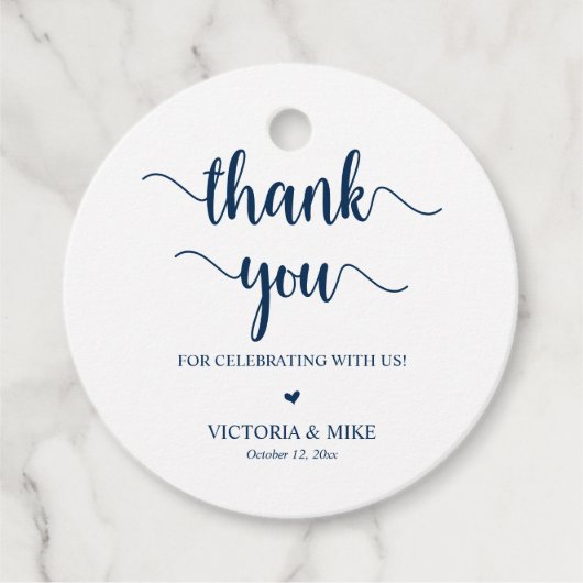 Moderne Rustikale, Hochzeit Danke, Geschenke, Geschenkanhänger (Vorderseite)