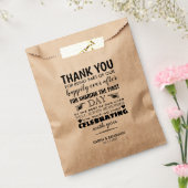 Moderne Rustikale Hochzeit Danke Leckerei Geschenktütchen (Versiegelt)