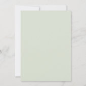 Moderne Rustikale Hochzeit Dankeskarte (Rückseite)