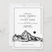 Moderne Rustikale Hochzeit Einladung (Vorderseite)