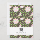 Moderne rustikale Hochzeit im Freien Einladung (Rückseite)