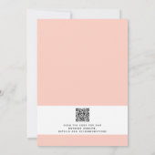 Moderne rustikale Hochzeit im Freien Einladung (Rückseite)