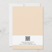 Moderne rustikale Hochzeit im Freien Einladung (Rückseite)