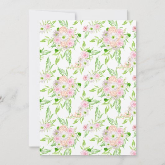 Moderne rustikale Hochzeit im Freien Einladung (Rückseite)