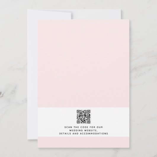 Moderne rustikale Hochzeit im Freien Einladung (Rückseite)