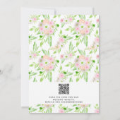 Moderne rustikale Hochzeit im Freien Einladung (Rückseite)