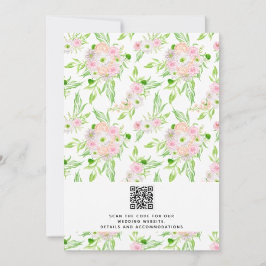 Moderne rustikale Hochzeit im Freien Einladung (Rückseite)