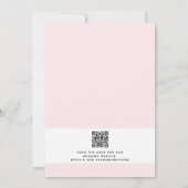 Moderne rustikale Hochzeit im Freien Einladung (Rückseite)