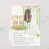 Moderne rustikale Hochzeit im Freien Einladung (Vorne/Hinten)