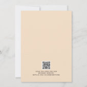 Moderne rustikale Hochzeit im Freien Einladung (Rückseite)