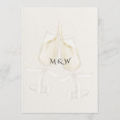 Moderne Rustikale Hochzeit Menükarte (Rückseite)