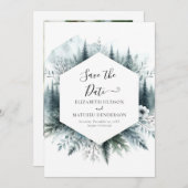 Moderne Rustikale Hochzeit Save The Date (Vorne/Hinten)