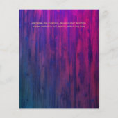 Moderne rustikale Hochzeiten mit Lila Gold (Rückseite)