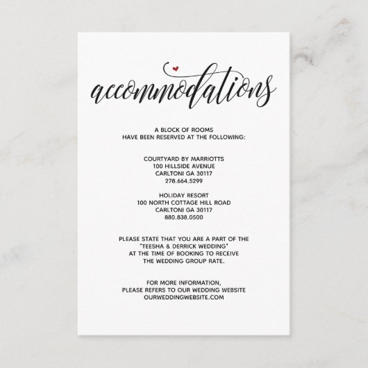 Moderne rustikale Hochzeitsanpassungskarte Begleitkarte (Vorderseite)