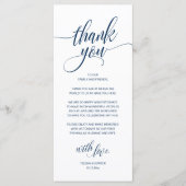 Moderne rustikale Hochzeitsempfehlung Danke Karte (Vorderseite)