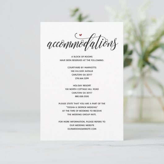 Moderne rustikale Hochzeitshäuser Karte v1 (Stehend Vorderseite)